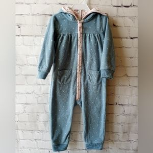 Carter's fox zip fleece jumpsuit